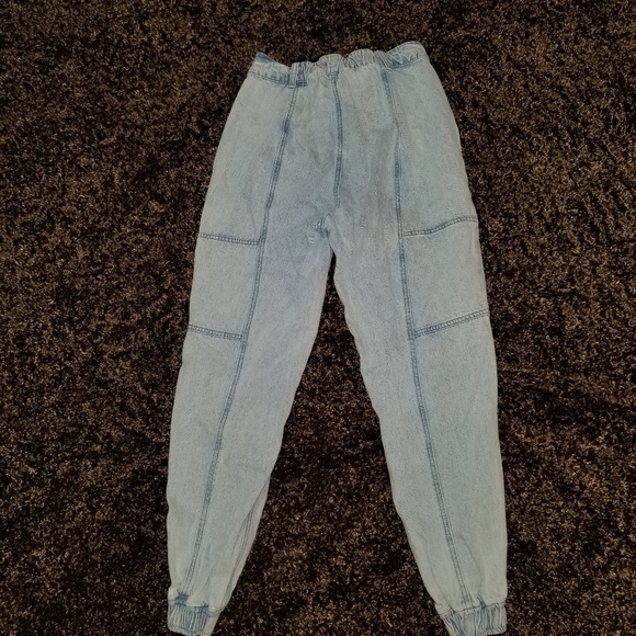 Hot Topic Jogger Jeans Jrs/Teen Sm Cargo Parachute Preppy 90s-y2k - Picture 2 of 8